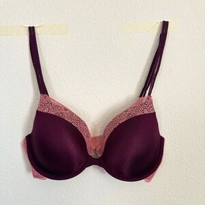 PINK purple lace bra